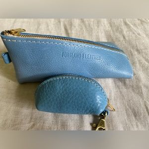 NWOT💙 Portland Leather Mini Taco Keychain & Alpine in Dream. Unavailable online